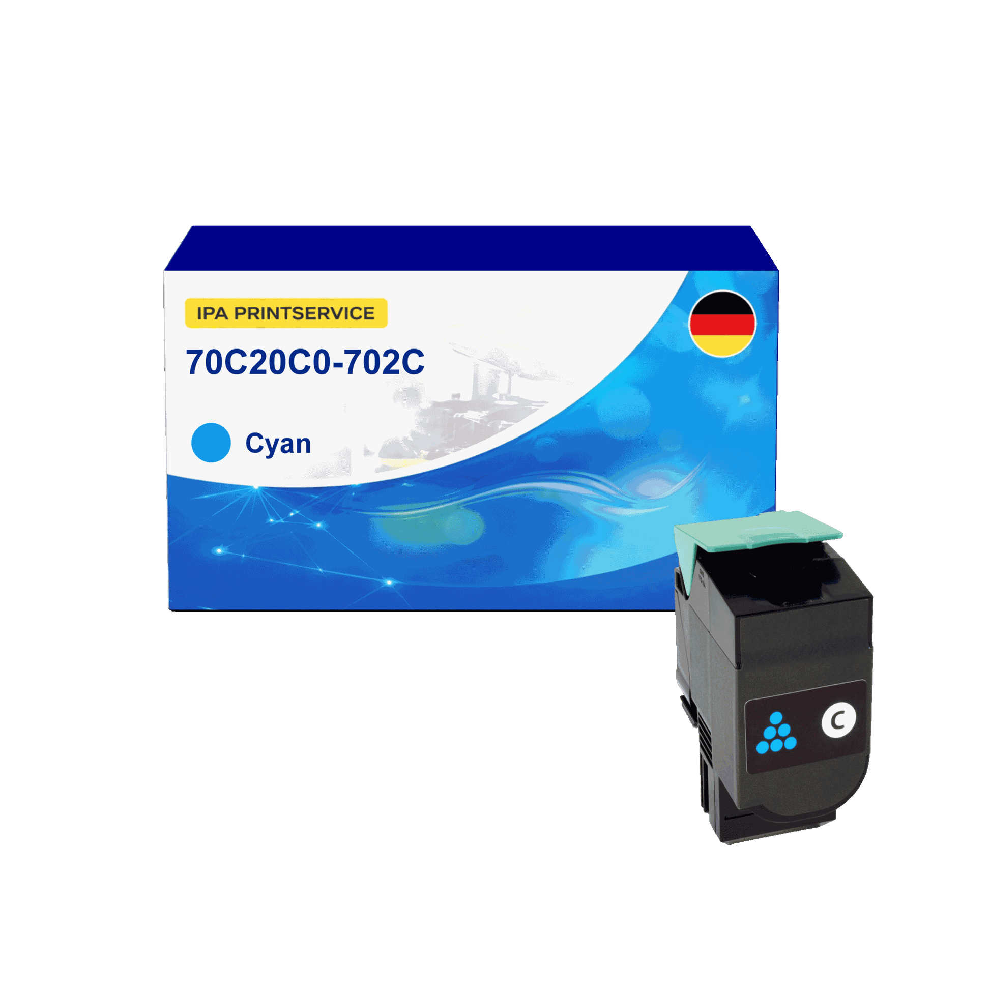 IPA Printservice IPATOLX70C20C0 Lasertoner ersetzt Lexmark 70C20C0; 702C online bestellen