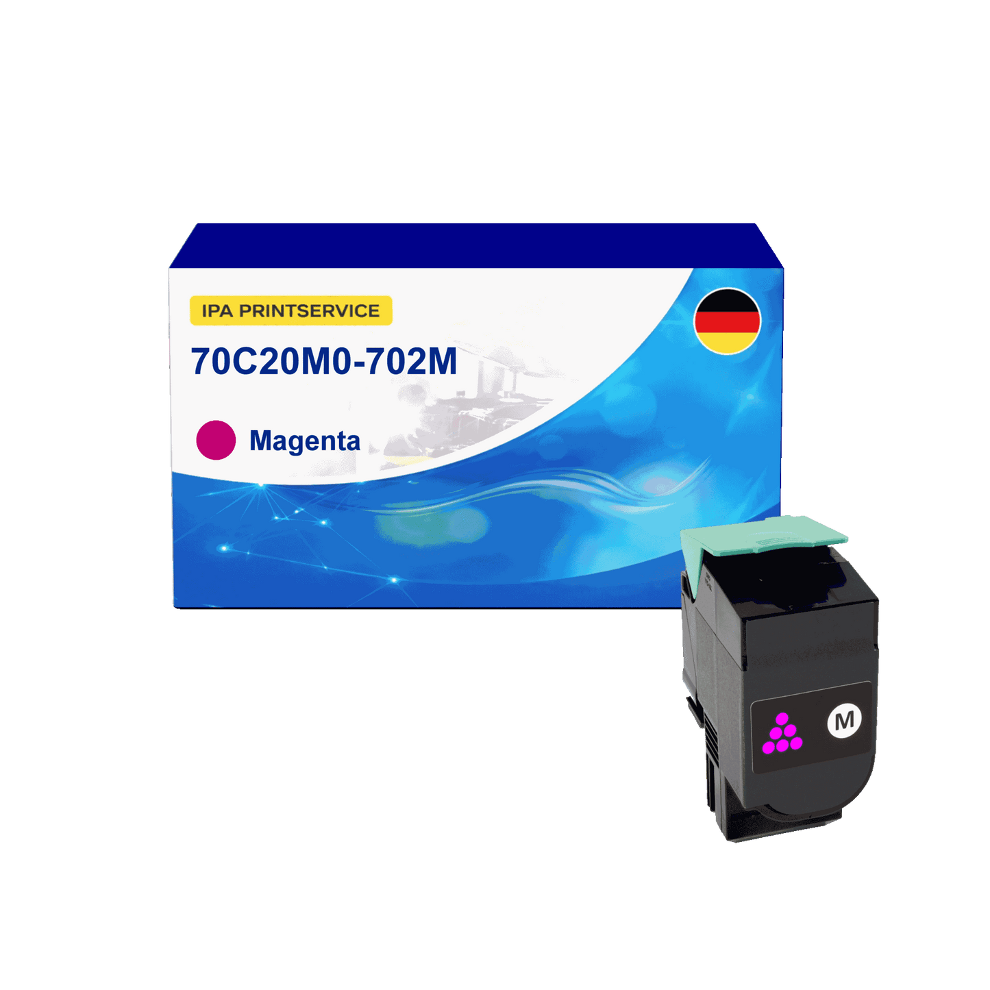 IPA Printservice IPATOLX70C20M0 Lasertoner ersetzt Lexmark 70C20M0; 702M online bestellen