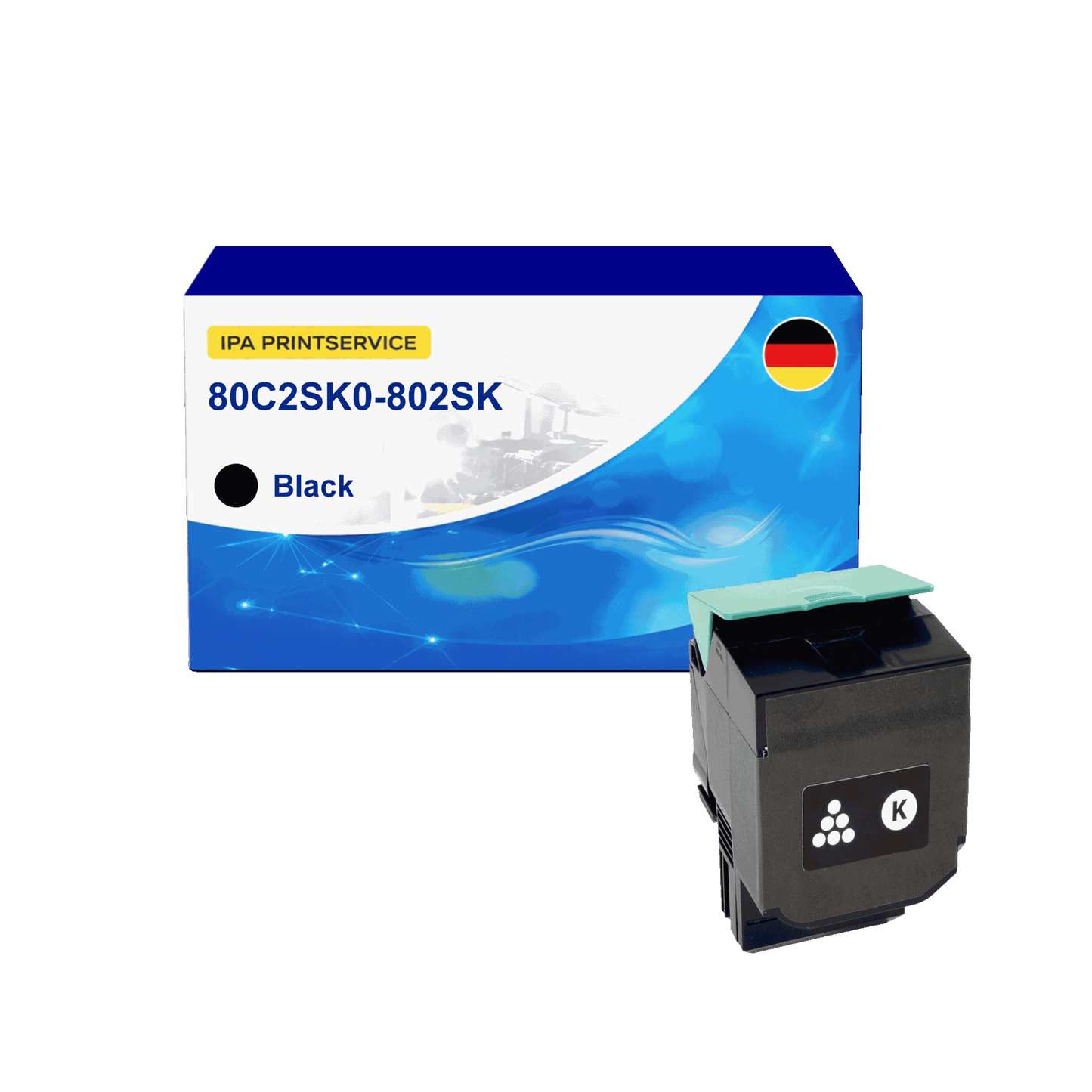 IPA Printservice IPATOLX80C2SK0 Lasertoner ersetzt Lexmark 80C2SK0; 802SK online bestellen